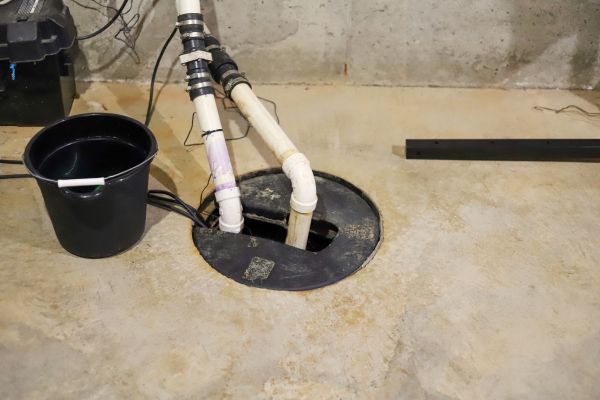Interior Basement Drainage in Franklin